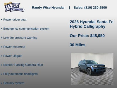 2026 Hyundai Santa Fe Hybrid Calligraphy