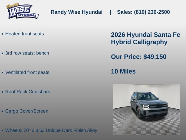 2026 Hyundai Santa Fe Hybrid Calligraphy