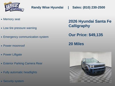 2026 Hyundai Santa Fe Calligraphy AWD