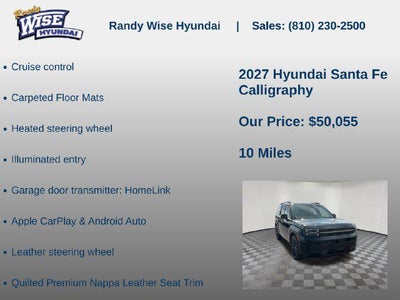 2027 Hyundai Santa Fe Calligraphy AWD