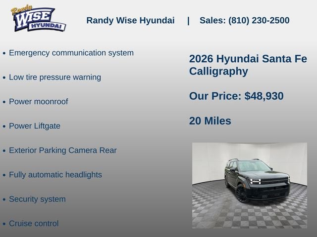 2026 Hyundai Santa Fe Calligraphy AWD