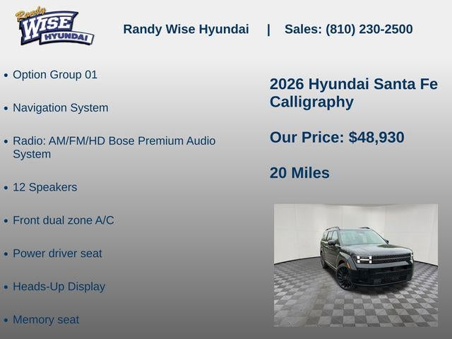 2026 Hyundai Santa Fe Calligraphy AWD