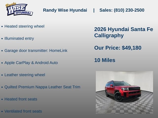 2026 Hyundai Santa Fe Calligraphy AWD