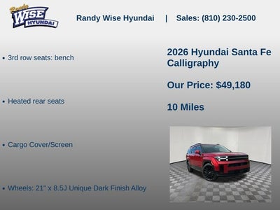 2026 Hyundai Santa Fe Calligraphy AWD