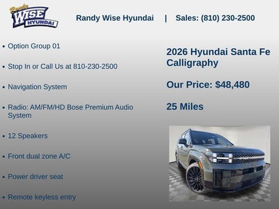 2026 Hyundai Santa Fe Calligraphy AWD