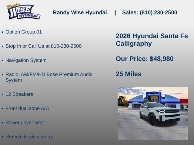 2026 Hyundai Santa Fe Calligraphy AWD