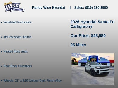 2026 Hyundai Santa Fe Calligraphy AWD