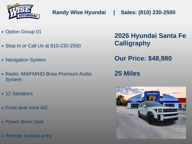 2026 Hyundai Santa Fe Calligraphy AWD