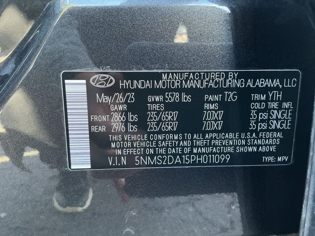2023 Hyundai Santa Fe Hybrid Blue
