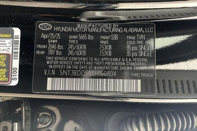 2025 Hyundai Santa Cruz SEL AWD