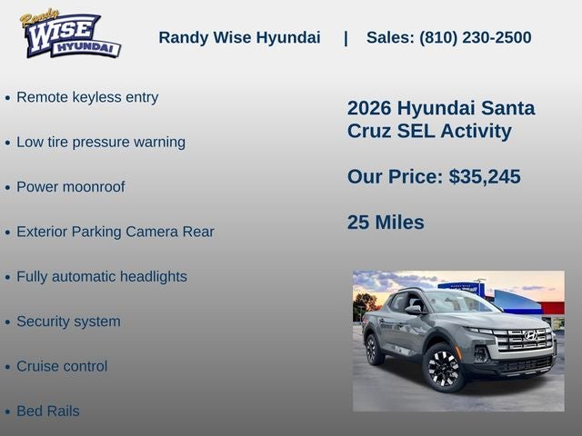 2026 Hyundai Santa Cruz SEL Activity AWD