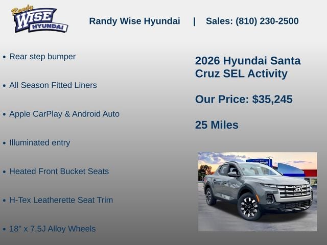 2026 Hyundai Santa Cruz SEL Activity AWD