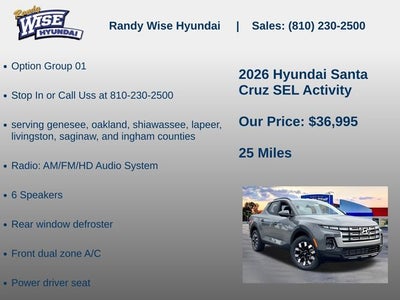 2026 Hyundai Santa Cruz SEL Activity AWD