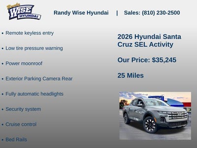 2026 Hyundai Santa Cruz SEL Activity AWD