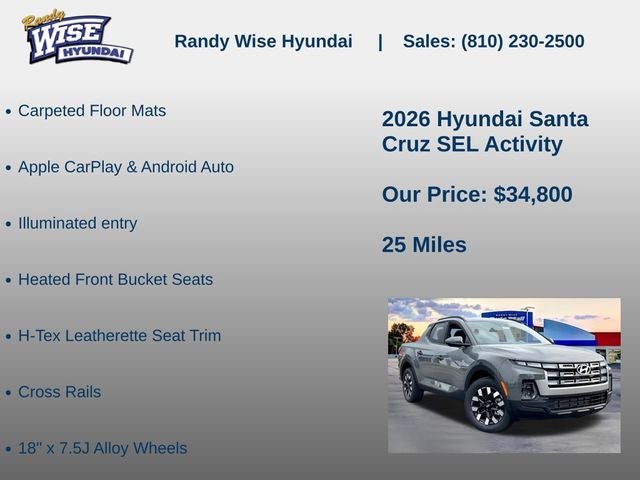 2026 Hyundai Santa Cruz SEL Activity AWD