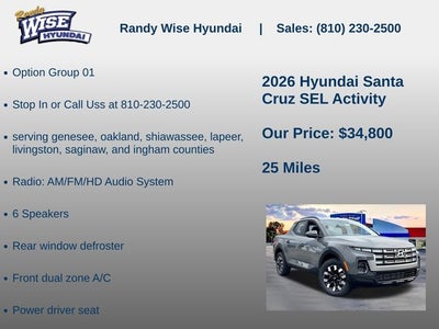 2026 Hyundai Santa Cruz SEL Activity AWD