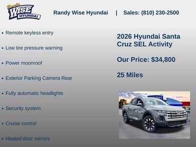 2026 Hyundai Santa Cruz SEL Activity AWD