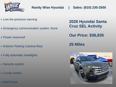 2026 Hyundai Santa Cruz SEL Activity AWD