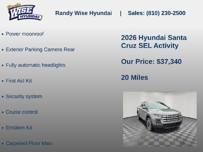 2026 Hyundai Santa Cruz SEL Activity AWD