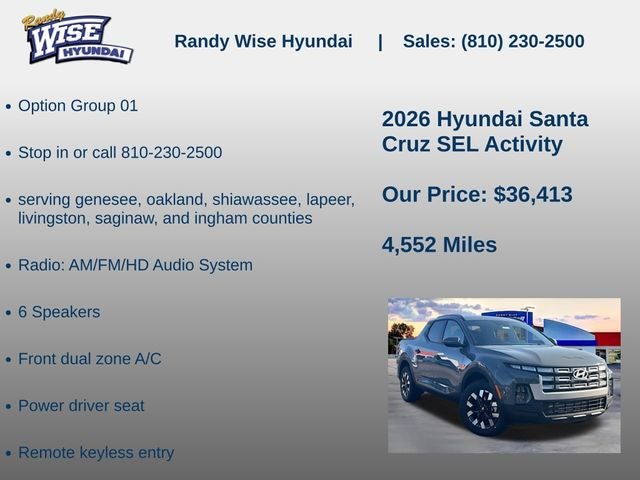 2026 Hyundai Santa Cruz SEL Activity AWD