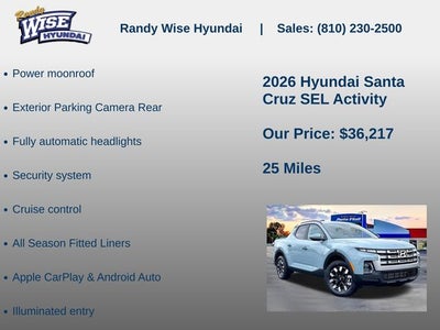 2026 Hyundai Santa Cruz SEL Activity AWD