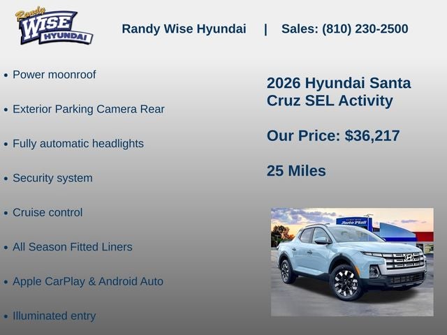 2026 Hyundai Santa Cruz SEL Activity AWD