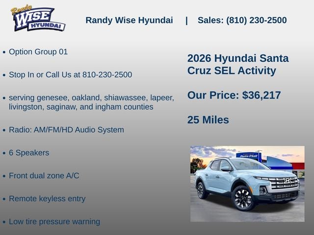 2026 Hyundai Santa Cruz SEL Activity AWD
