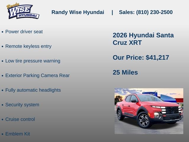 2026 Hyundai Santa Cruz XRT