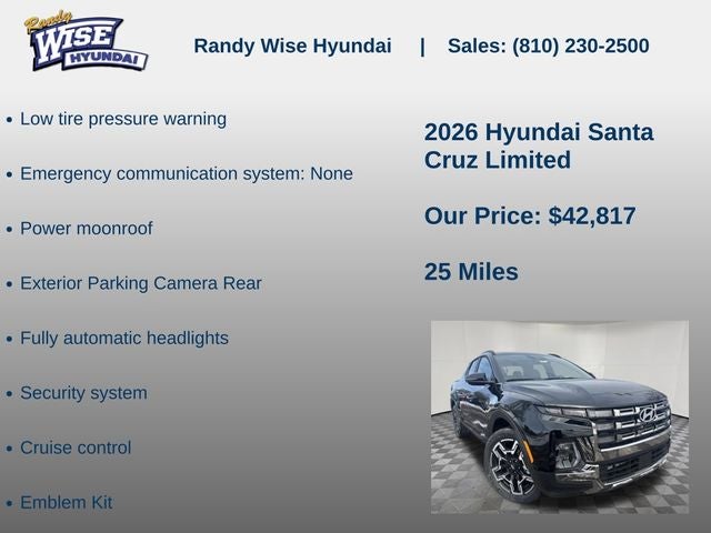2026 Hyundai Santa Cruz Limited