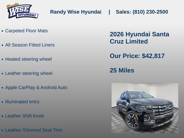 2026 Hyundai Santa Cruz Limited