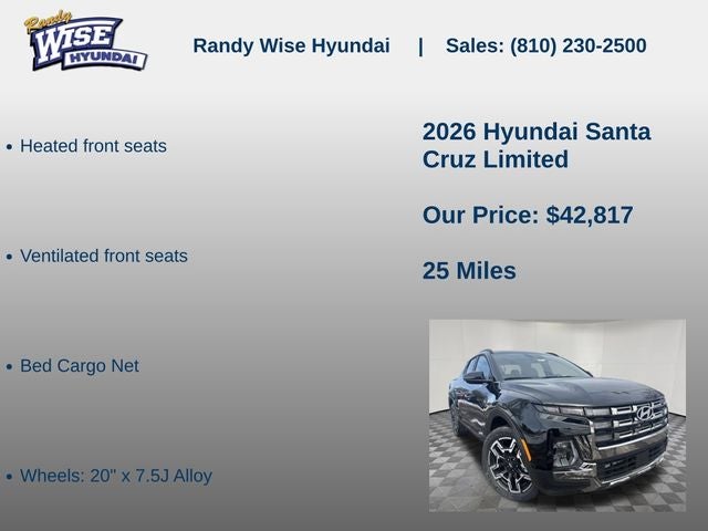 2026 Hyundai Santa Cruz Limited