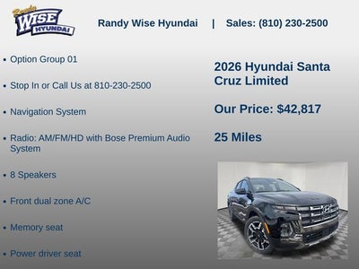 2026 Hyundai Santa Cruz Limited