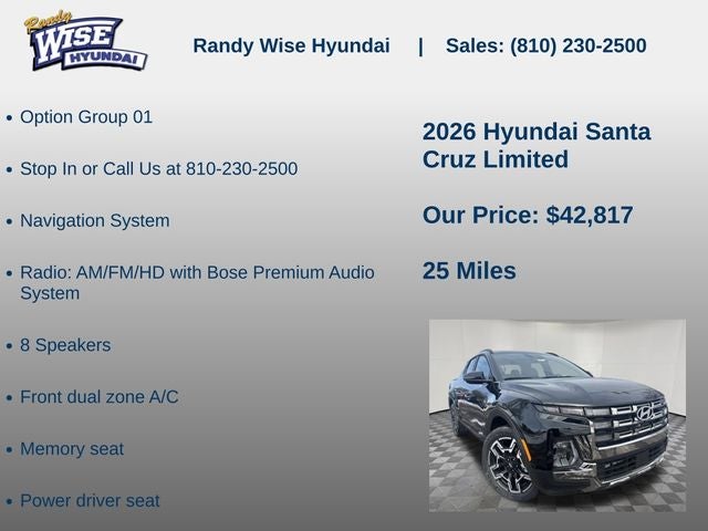 2026 Hyundai Santa Cruz Limited