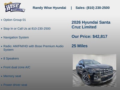 2026 Hyundai Santa Cruz Limited