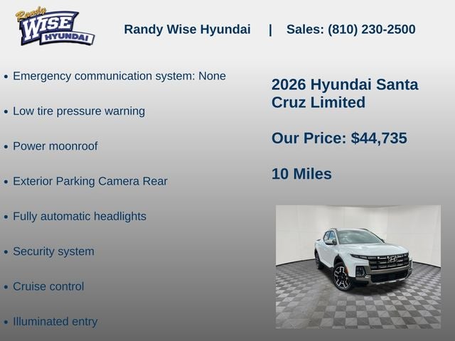 2026 Hyundai Santa Cruz Limited