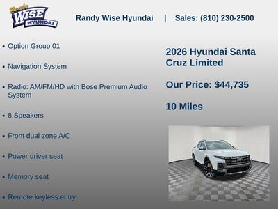 2026 Hyundai Santa Cruz Limited