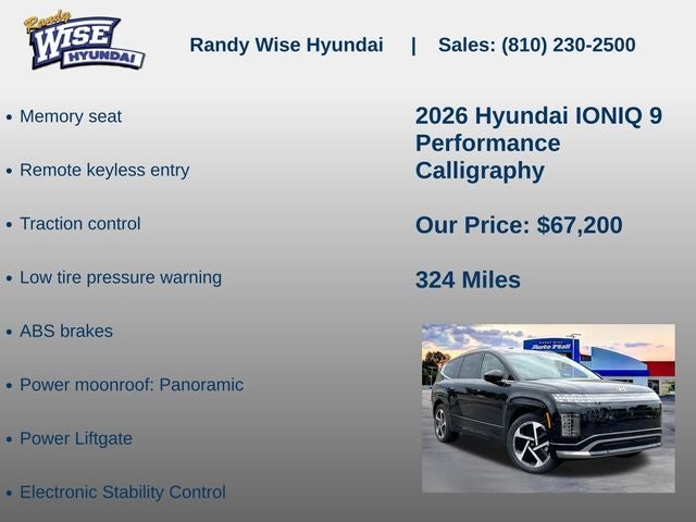 2026 Hyundai IONIQ 9 Performance Calligraphy