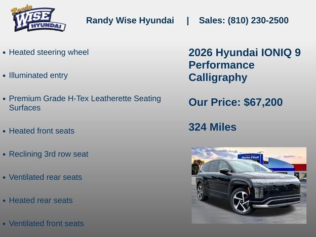 2026 Hyundai IONIQ 9 Performance Calligraphy