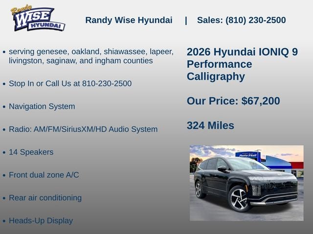 2026 Hyundai IONIQ 9 Performance Calligraphy