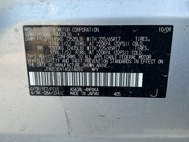 2010 Toyota RAV4 Base