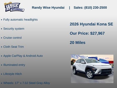 2026 Hyundai Kona SE AWD