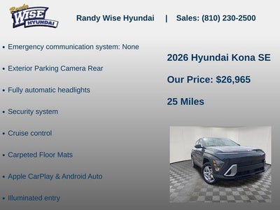 2026 Hyundai Kona SE AWD