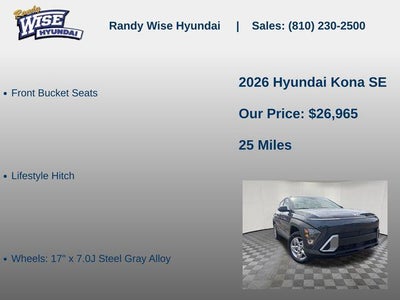 2026 Hyundai Kona SE AWD