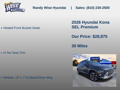 2026 Hyundai Kona SEL Premium FWD
