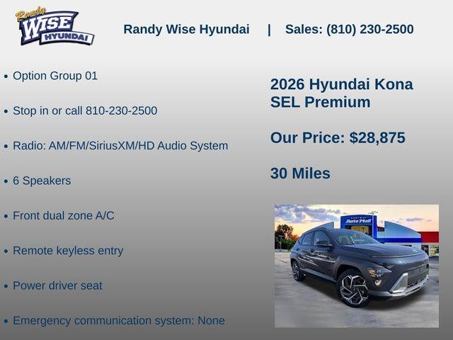 2026 Hyundai Kona SEL Premium FWD