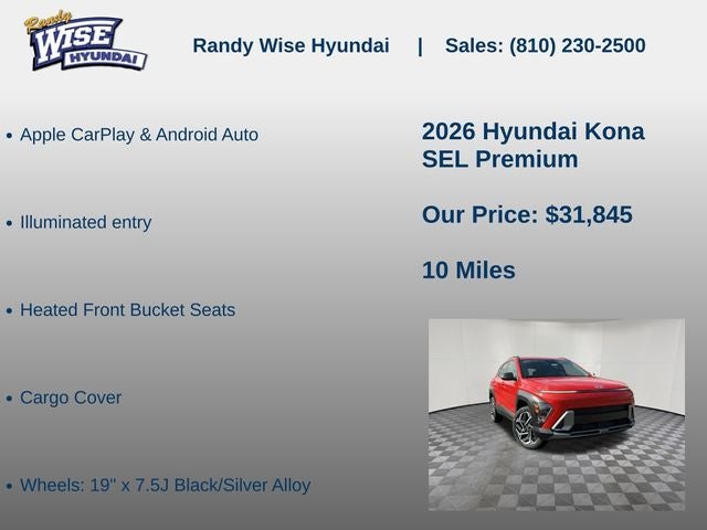 2026 Hyundai Kona SEL Premium AWD