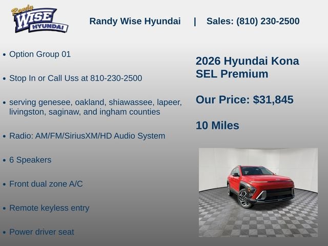 2026 Hyundai Kona SEL Premium AWD