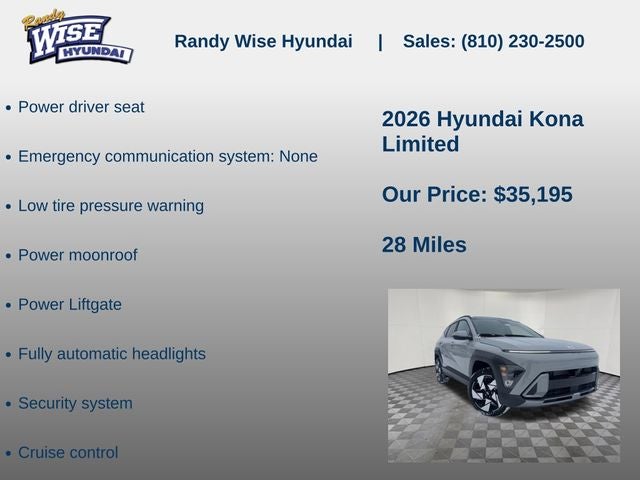 2026 Hyundai Kona Limited AWD
