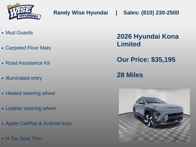 2026 Hyundai Kona Limited AWD