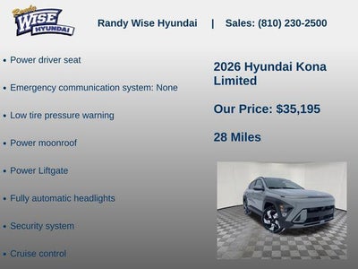 2026 Hyundai Kona Limited AWD